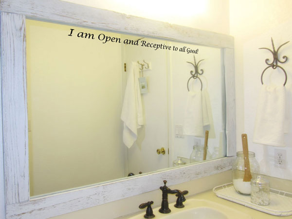 Image result for positive affirmations on mirrors